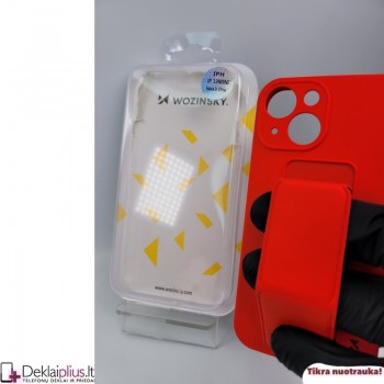 Wozinsky 4in1 švelnaus silikono dėklas - raudonas (telefonui Apple Iphone 13 Mini)